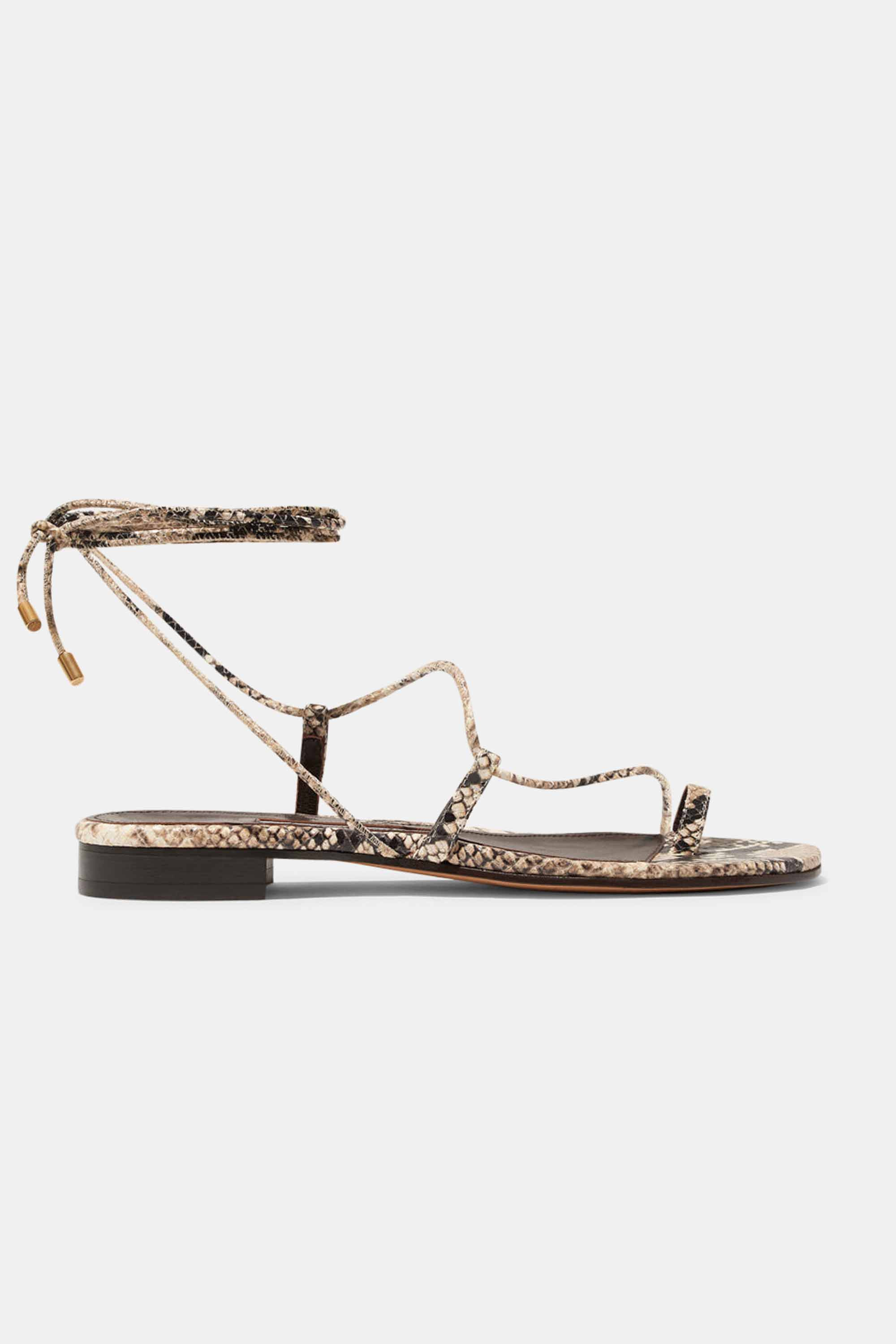 Susan in Beige Embossed Python | Emme Parsons