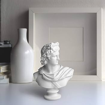 Garwor Apollo Bust Greek and Roman Mythology God of Sunlight Oracles Healing Poetry 6" Resin Head... | Amazon (US)