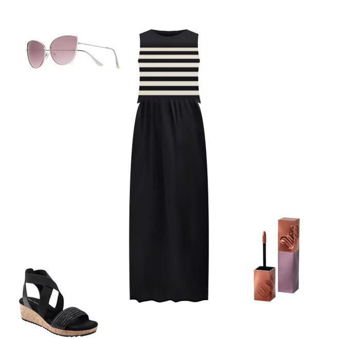 Women's Taylor Mixed Media Maxi Dress | Kohl's