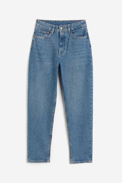 Slim Mom High Ankle Jeans - Dark denim blue - Ladies | H&M GB | H&M (UK, MY, IN, SG, PH, TW, HK)
