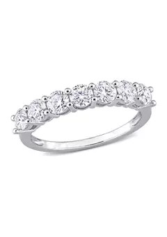 1 ct. t.w. Created Moissanite Anniversary Band in Sterling Silver | Belk