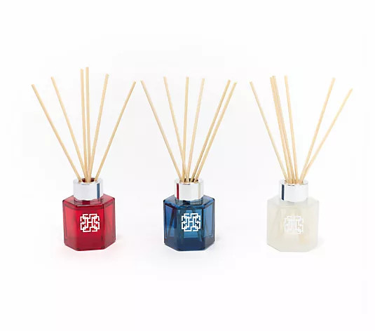 HomeWorx by Slatkin + Co. S/3 Mini Reed Diffuser Gift Set - QVC.com | QVC