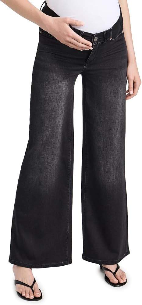 DL1961 Women's Hepburn Wide Leg Maternity Jeans: High Rise 32" | Amazon (US)