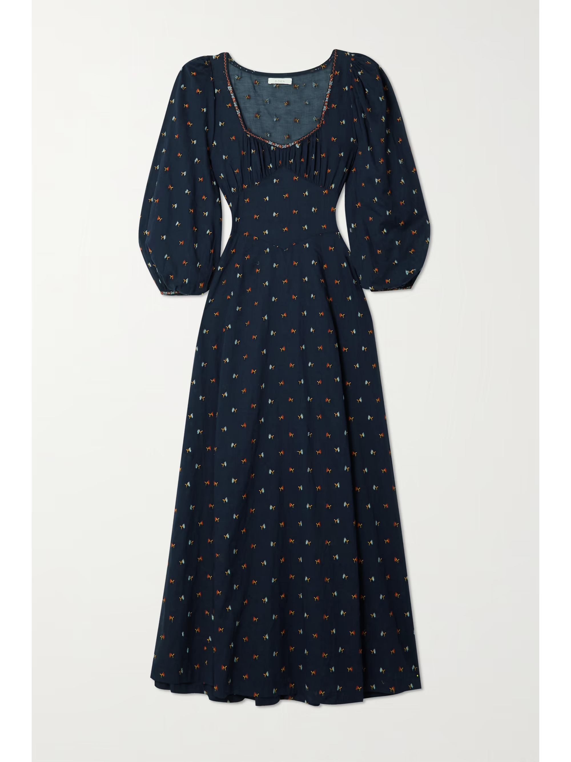 + NET SUSTAIN Carolina embroidered organic cotton-voile maxi dress | NET-A-PORTER (UK & EU)
