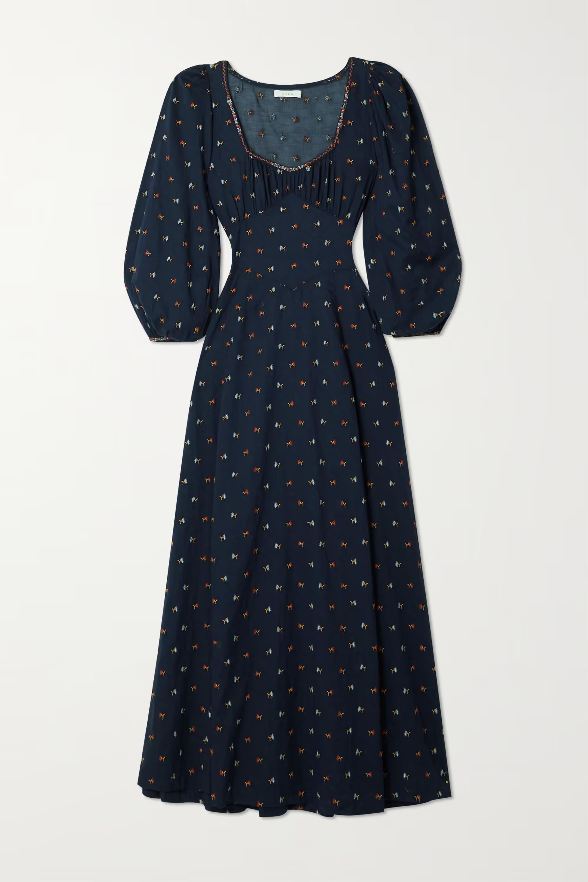 + NET SUSTAIN Carolina embroidered organic cotton-voile maxi dress | NET-A-PORTER (UK & EU)
