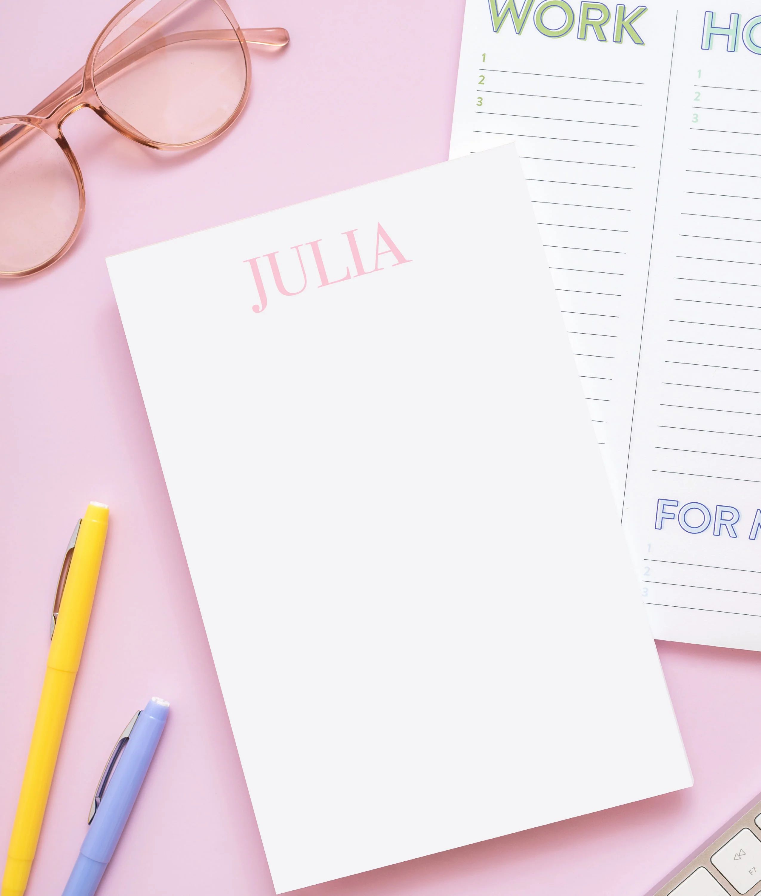 Simple Serif Personalized Notepad | Joy Creative Shop