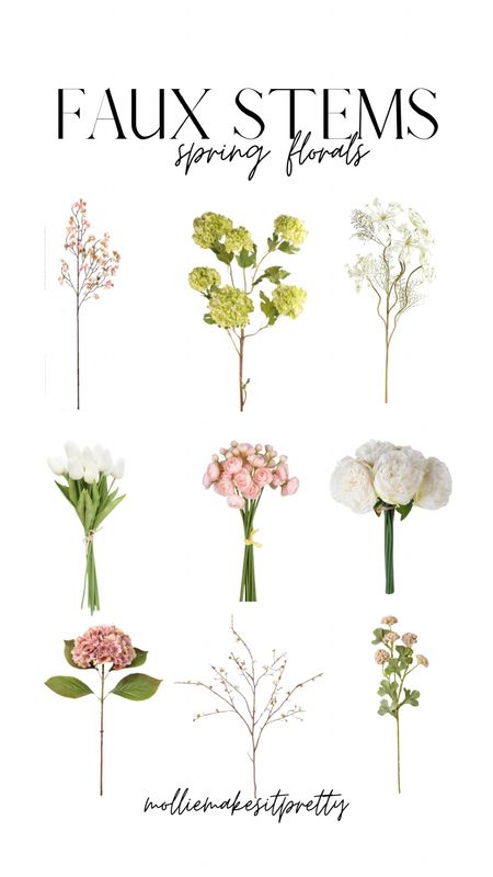 The prettiest faux floral stems for spring! Target, magnolia, afloral, amazon 

#LTKSeasonal #LTKSpringSale #LTKhome