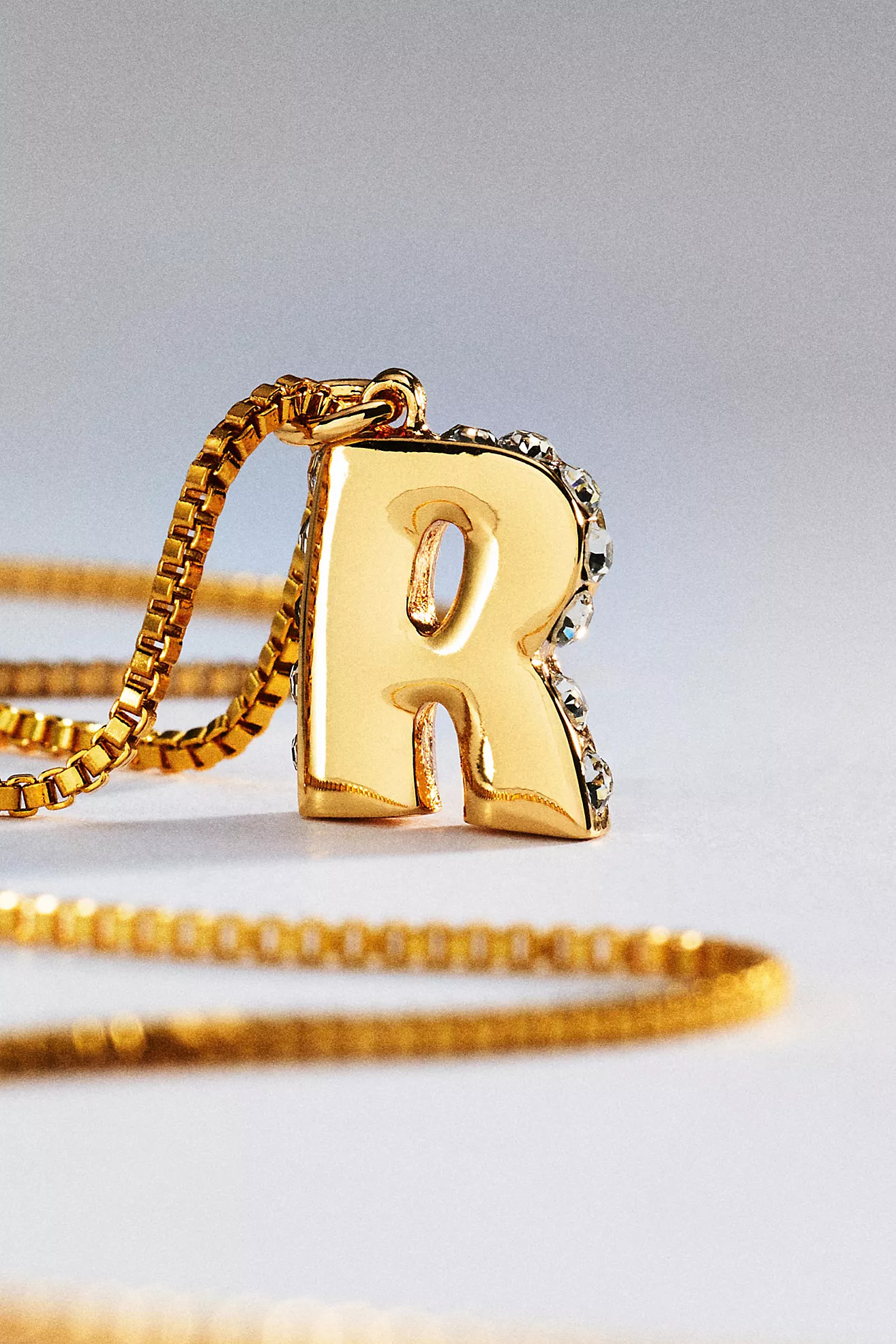 Crystal Initial Pendant Necklace | Anthropologie (US)