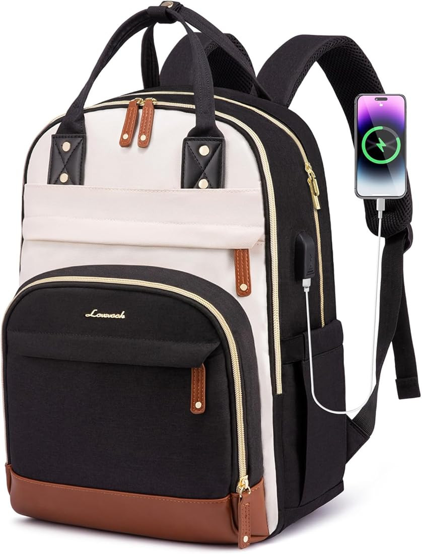 LOVEVOOK Laptop Backpack for Women,17 inch Professional Womens Travel Backpack Purse Anti-theft L... | Amazon (US)