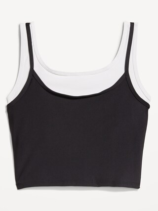 PowerSoft Layered Longline Bra | Old Navy (US)