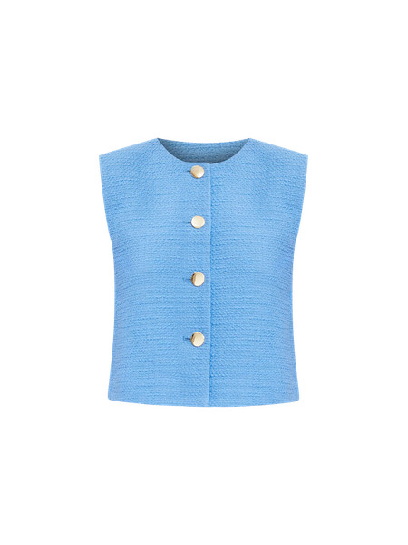 Tweed Cropped Vest | Ann Taylor