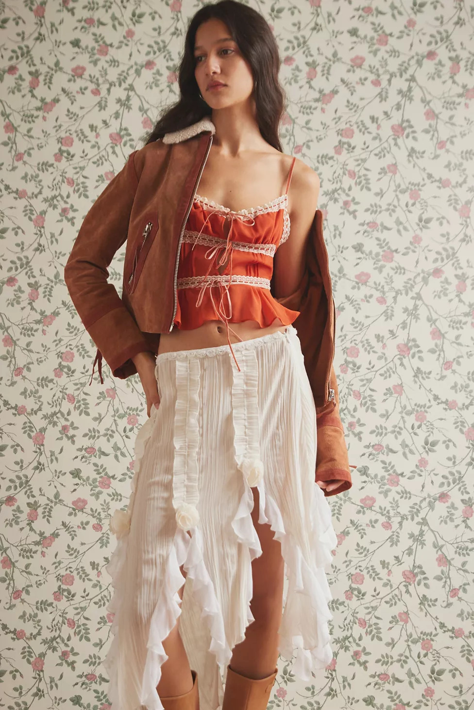 Kimchi Blue Ivy Lace-Inset Cami | Urban Outfitters (US and RoW)