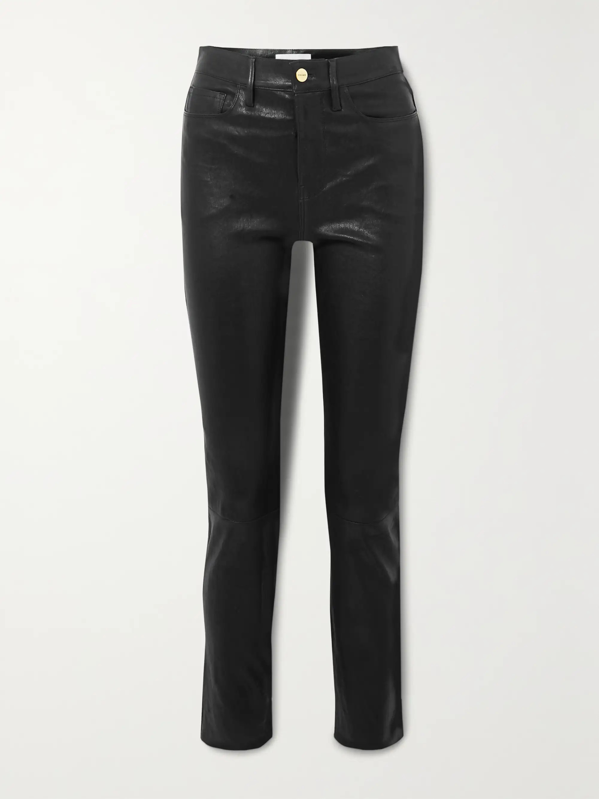 Le Sylvie high-rise slim-leg leather pants | NET-A-PORTER (US)