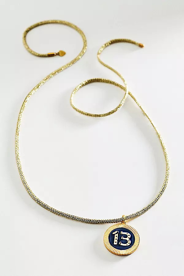 Lucky 13 Poker Chip Corded Necklace | Anthropologie (US)