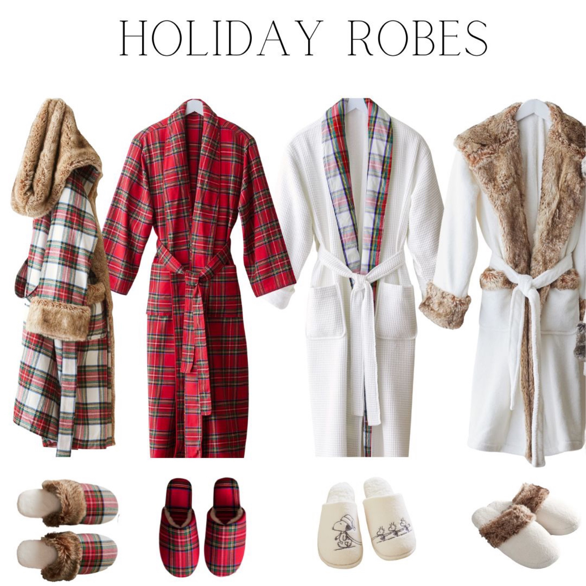 Holiday Robes+Slippers🎄🎁



holiday robes, comfy cozy, cozy style, loungewear, sleepwear, holiday slippers, christmas robes, gift guide, gifts for her, gifts for him, fuzzy slippers, snoopy slippers, faux fur robes, nightwear, cozy wear, holiday gifts

#LTKGiftGuide #LTKHoliday #LTKSeasonal