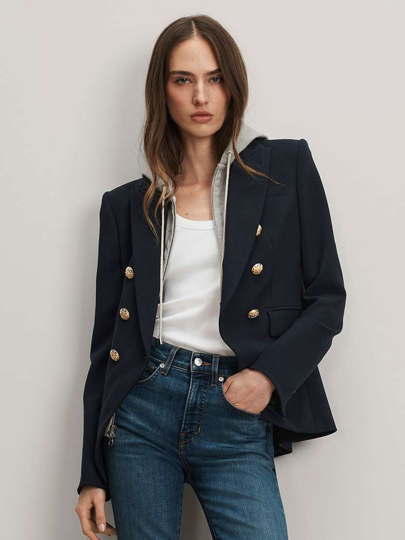 Miller Dickey Jacket in Black/Gold | Veronica Beard | Veronica Beard