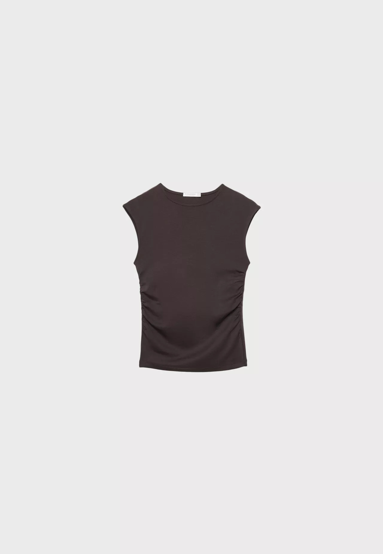 Camiseta b\u00e1sica fitted fruncida | Stradivarius Espa\u00f1a | Stradivarius ES