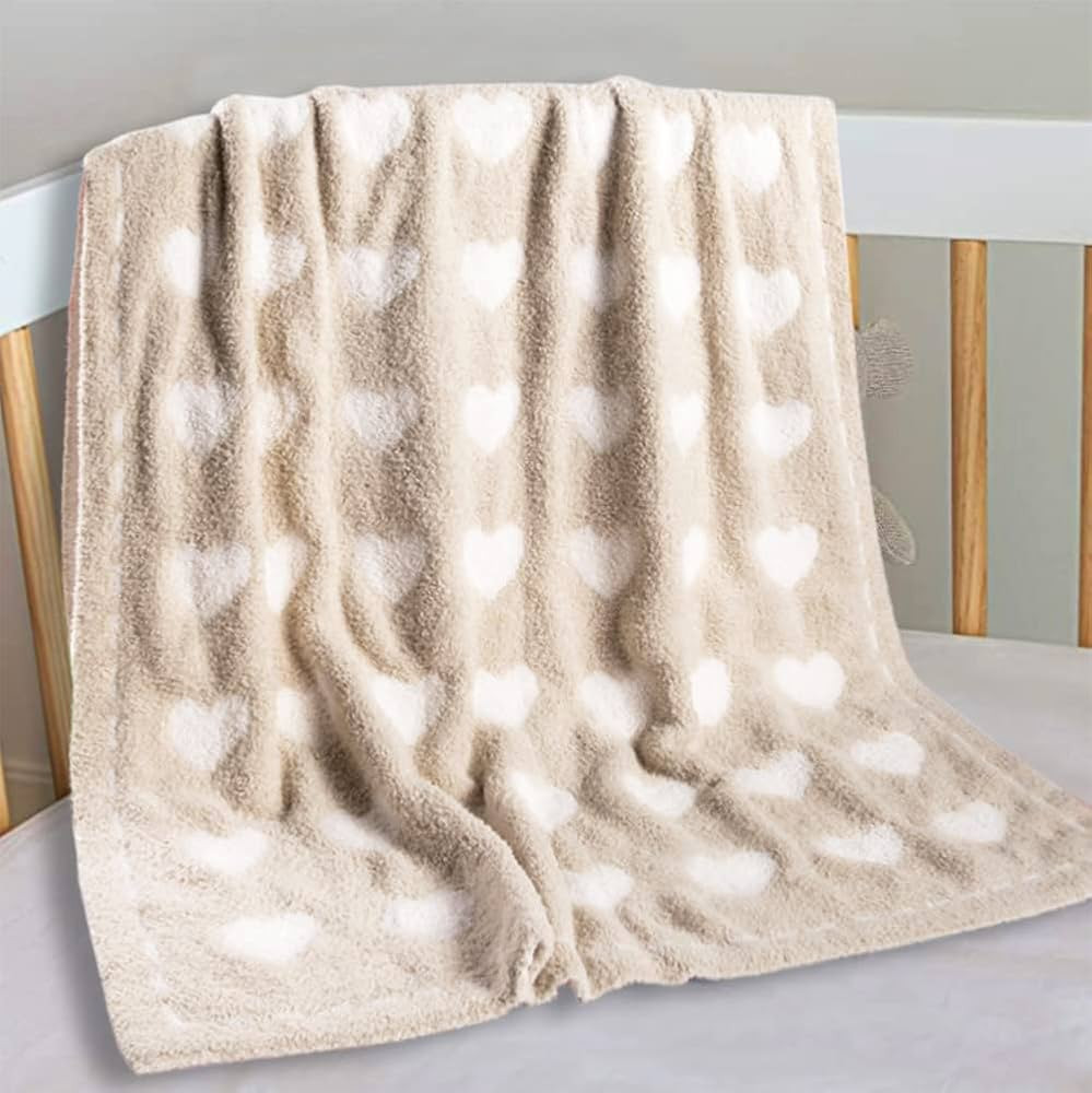 Kid Nation Baby Blankets for Girls Boys Toddler Double-Sided Heart Blanket,40"X 30"Soft Plush Cri... | Amazon (US)