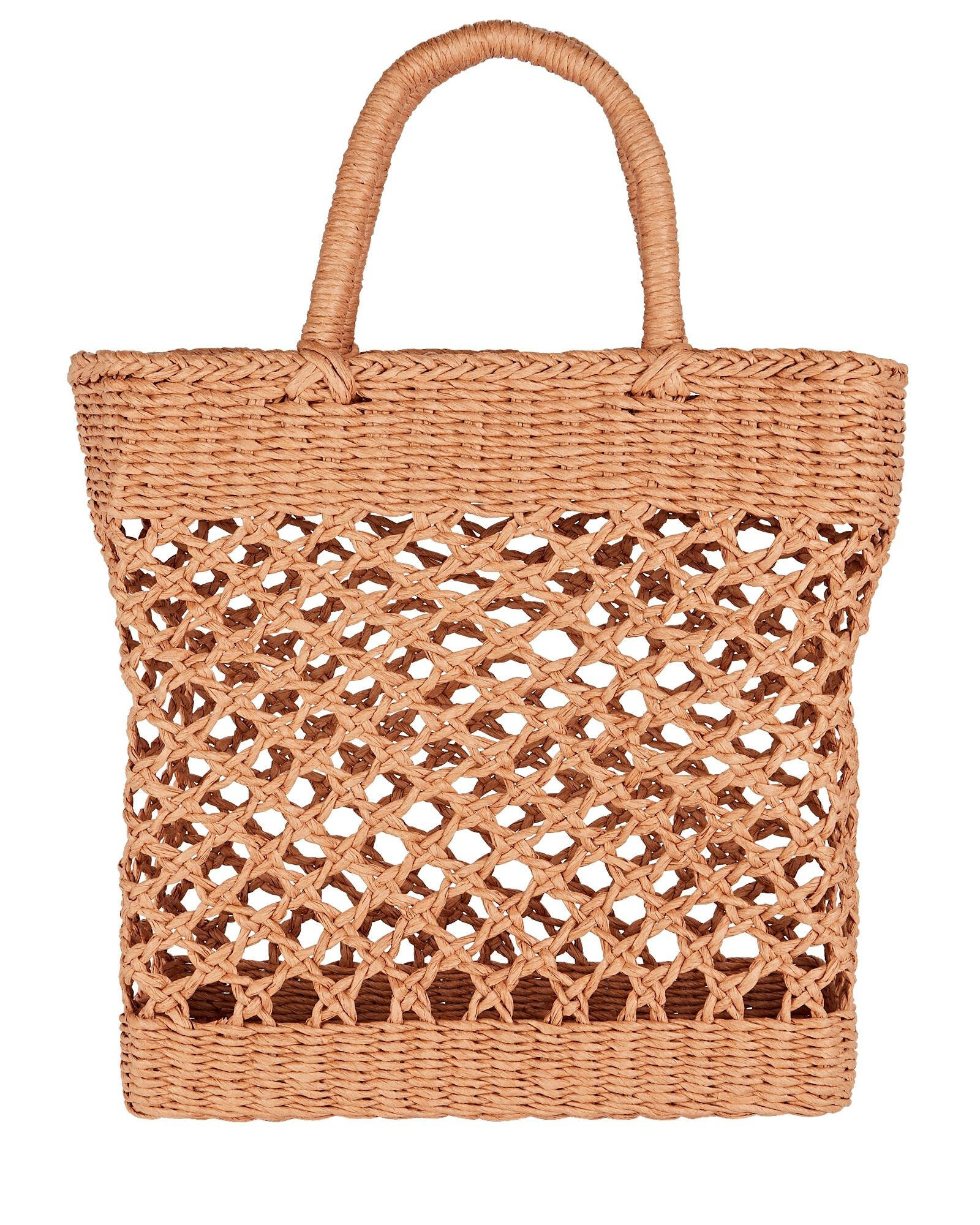 Sunday Morning Woven Raffia Tote Bag | INTERMIX