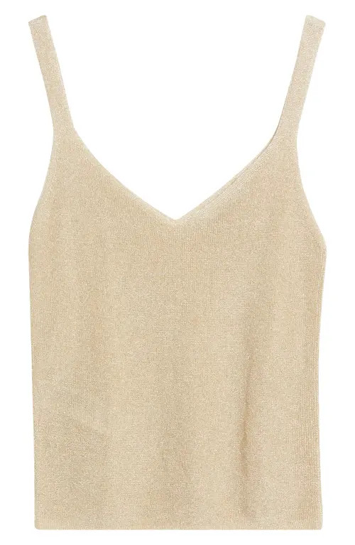 MANGO Sweater Tank in Gold at Nordstrom, Size X-Small | Nordstrom