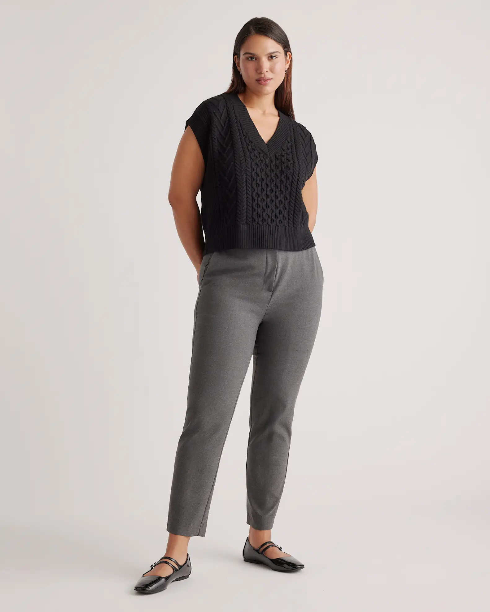 Australian Merino Wool Cable Sweater Vest | Quince