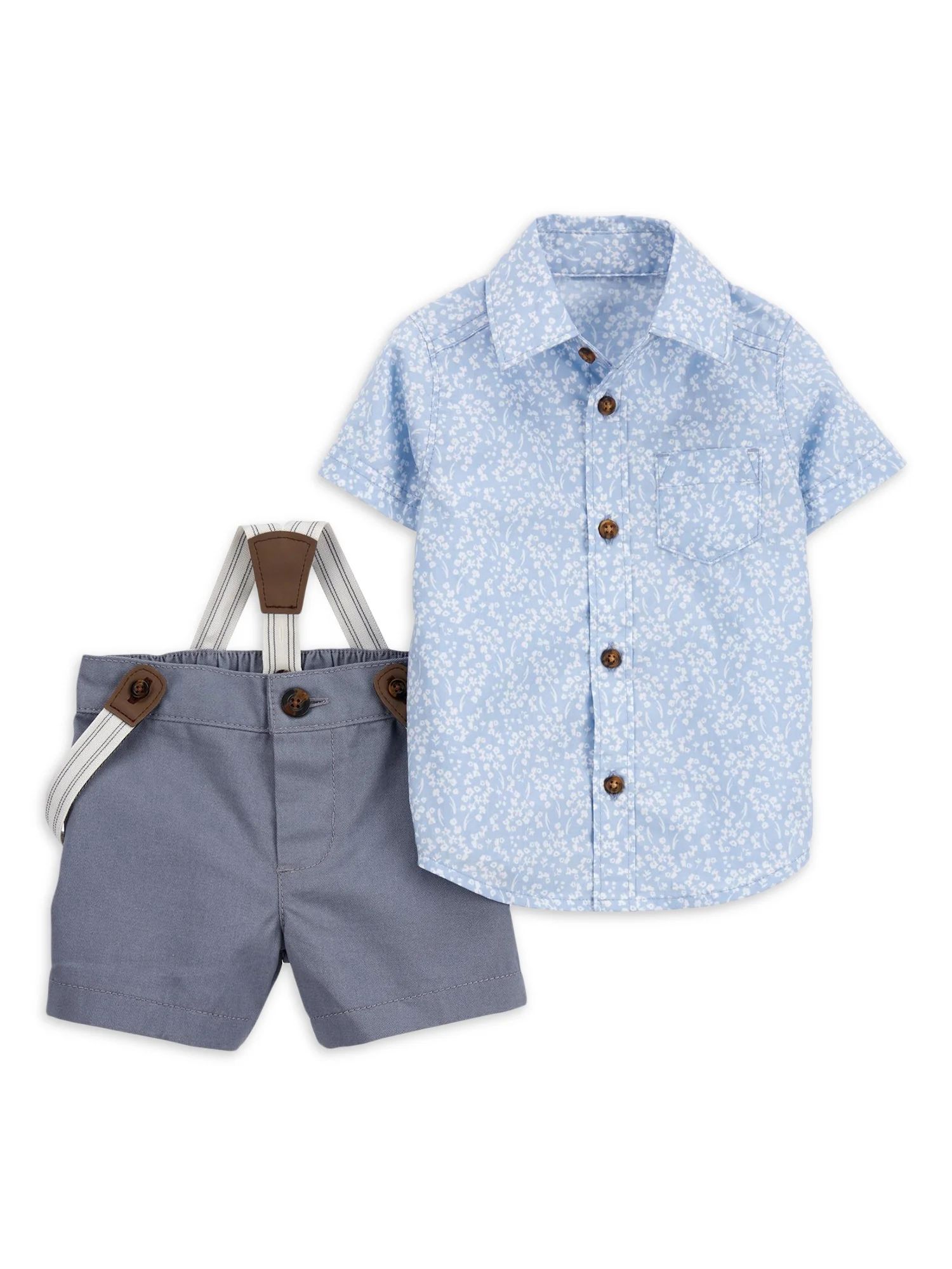 Carter's Child of Mine Baby Boy Shorts Outfit Set, 2-Piece, Sizes 0/3-24 Months | Walmart (US)