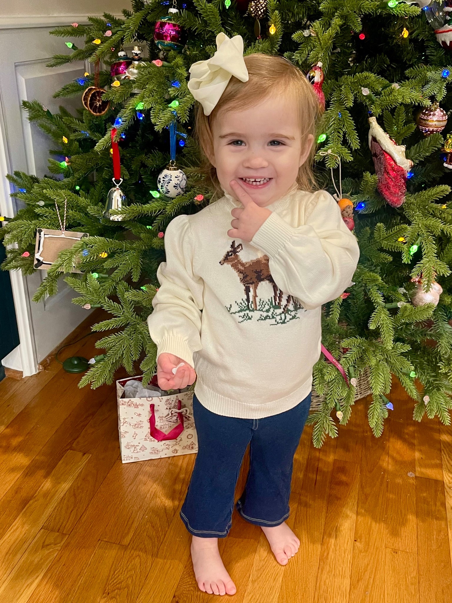 Caroline’s Holiday Sweater Outfit 🎄 Up to 70% Off


Caroline in the cutest cozy Christmas outfit today and everything is on major sale — up to 70% off 🎁✨ Her Janie & Jack Deer Friends Sweater is the sweetest little winter scene, and it pairs perfectly with these $8 Cat & Jack flare jeggings from Target. I added her big bow option too (we have this set and LOVE it!).

Such an easy, comfy holiday look for tree decorating, preschool parties, Santa visits, and all the December photos. So many Janie & Jack pieces are marked down right now — great time to grab matching siblings looks or stock up for winter.

holiday kids outfit • toddler Christmas style • girls sweaters • winter outfits for kids • Janie & Jack sale • Target toddler jeans • Christmas photos • classic children’s clothing • up to 70% off • toddler girl holiday outfit 🎄✨

#LTKKids #LTKBaby #LTKCyberWeek