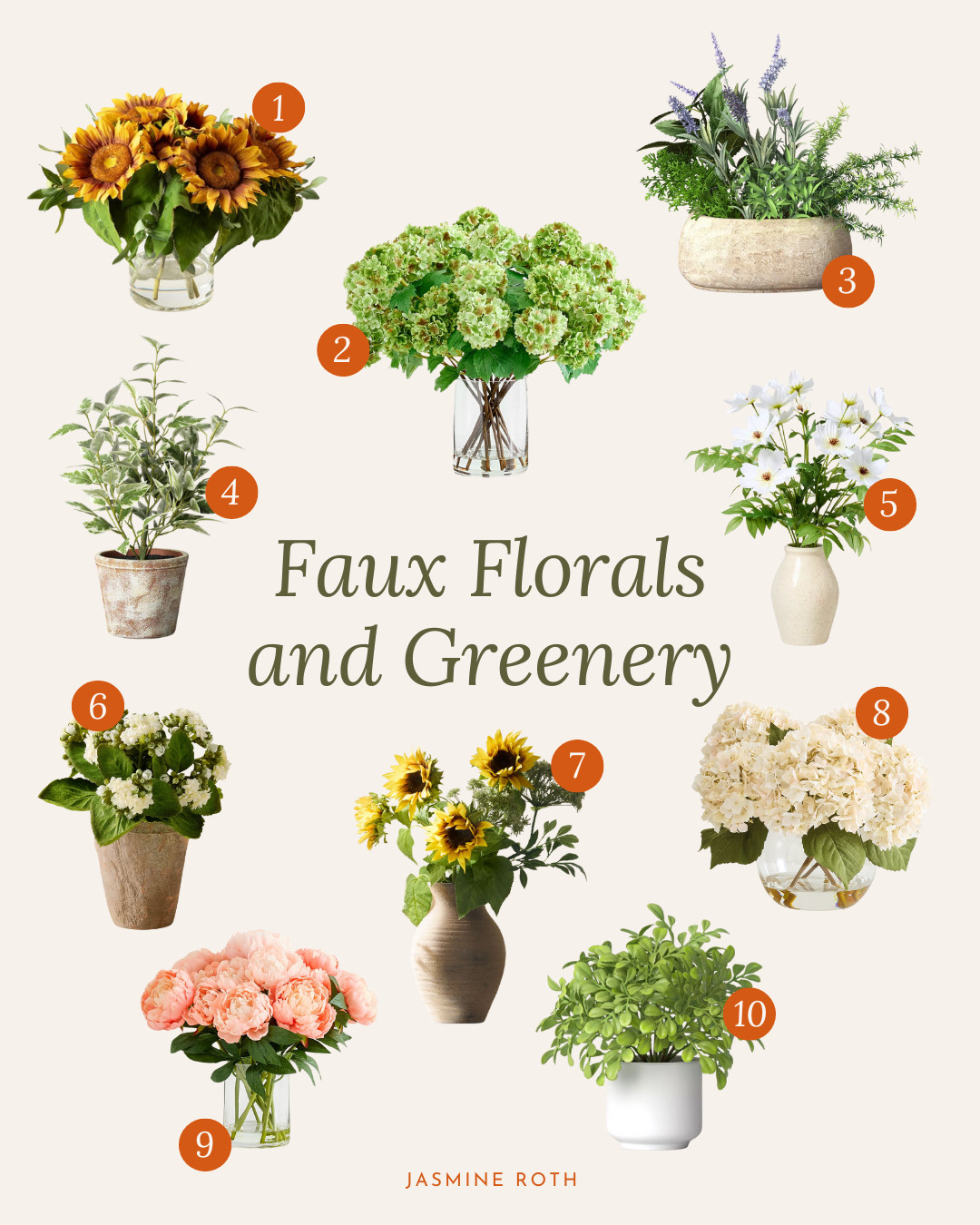 Summer-Inspired Faux Florals and Greenery  

 #LTKSummerEdit #LTKU #LTKHome