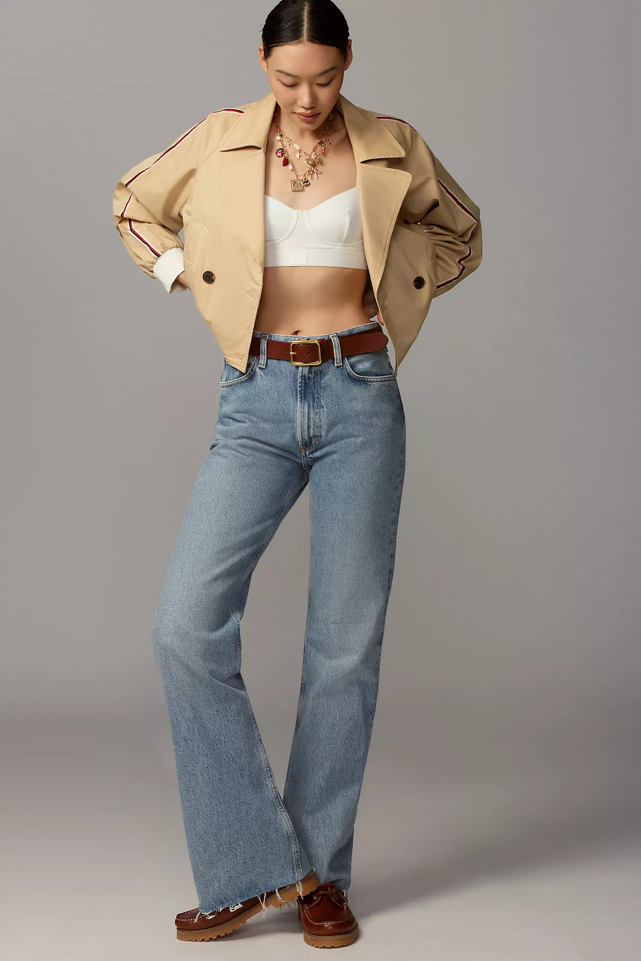 AGOLDE Leena High-Rise Bootcut Jeans | Anthropologie (US)
