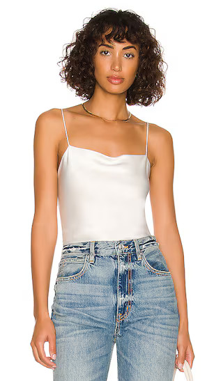 Classic Harmon Drapey Slip Tank in Off White | Revolve Clothing (Global)