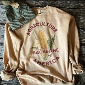 Agriculture is the Backbone of America Crewneck - Etsy | Etsy (US)