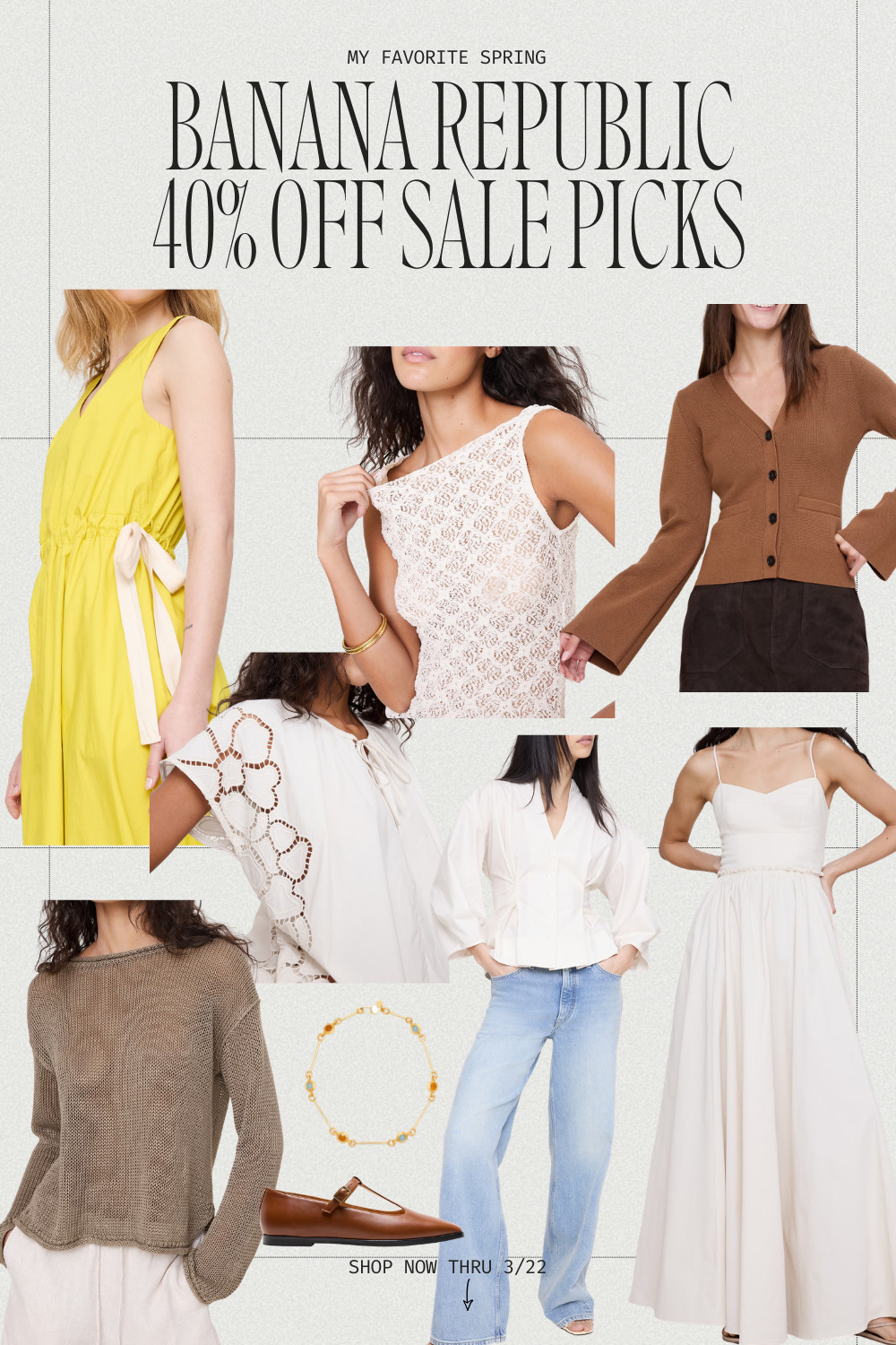 40% off = the perfect time to refresh your spring wardrobe 🌿 @bananarepublic 
Sharing my favorite pieces from the Banana Republic spring sale! Elevated basics, neutral layers, and timeless staples you’ll wear on repeat.

From effortless white tops and lightweight knits to chic dresses and everyday denim, these are the kind of pieces that build a capsule wardrobe for spring 2026.

If you’re into clean, minimal, put-together outfits, this sale is SO worth shopping right now.

Everything is linked for easy shopping before it sells out 👇
#bananarepublic #springstyle #capsulewardrobe #springoutfits2026 #minimalstyle #elevatedbasics #workwearstyle #springessentials #salefinds #ltksale 

 

#LTKWorkwear #LTKSaleAlert #LTKootd