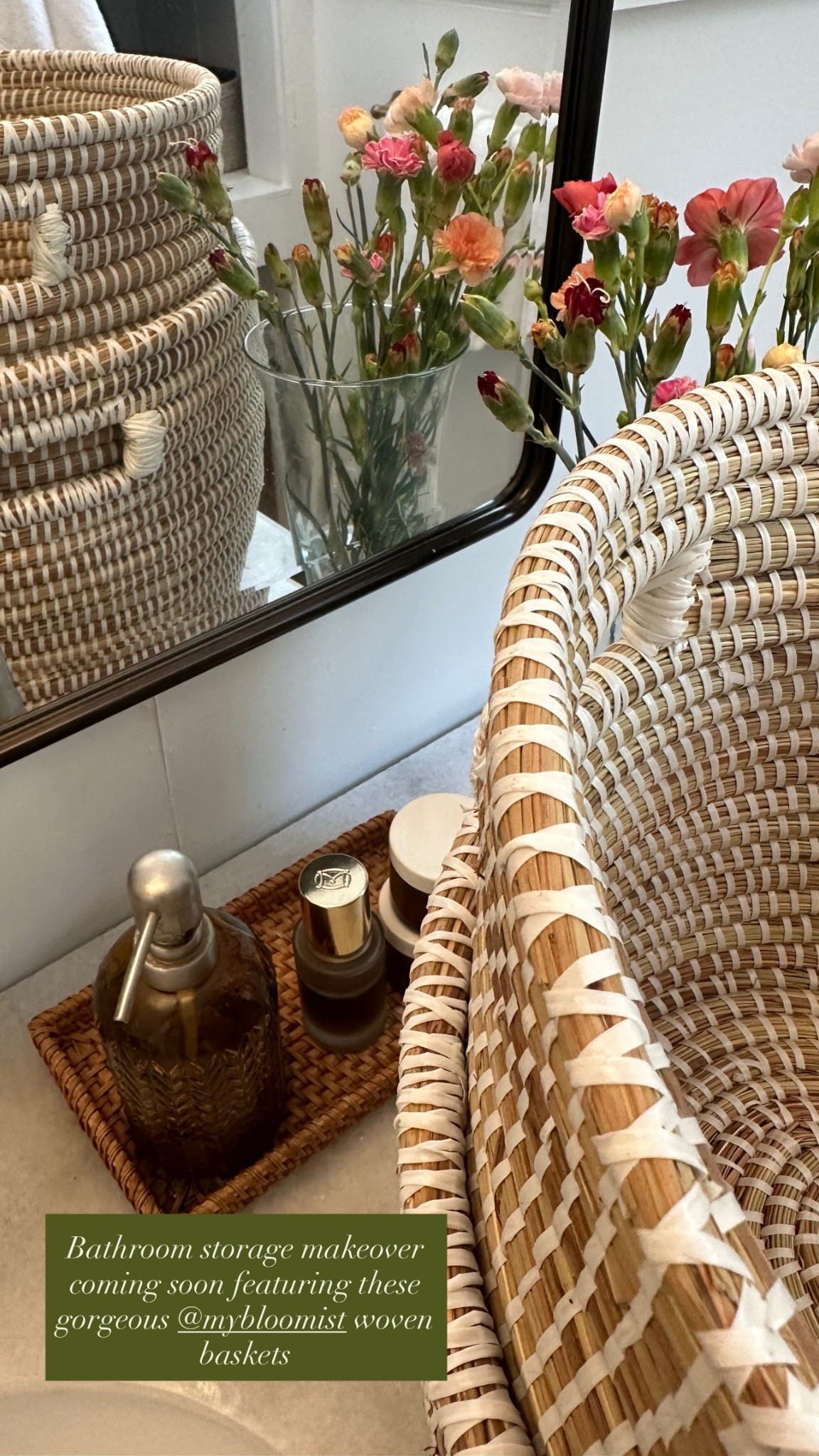 Bathroom storage makeover coming soon featuring these gorgeous @Bloomist woven baskets 🤍🧺

#LTKHome #LTKselfcare #LTKdayinmylife