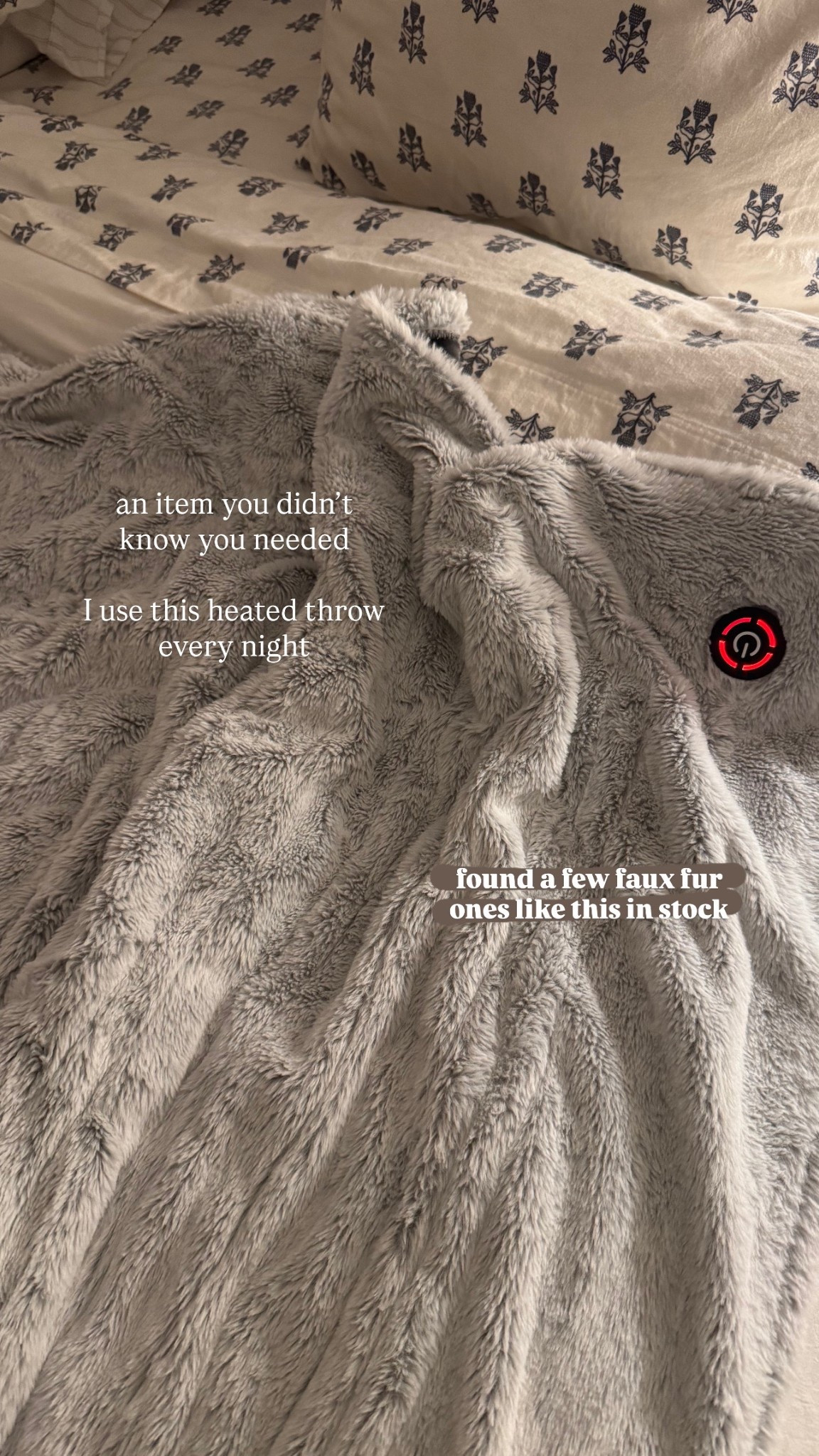 heated throw 
(From Costco (brand: Berkshire) last year)

#LTKHome #LTKFindsUnder100