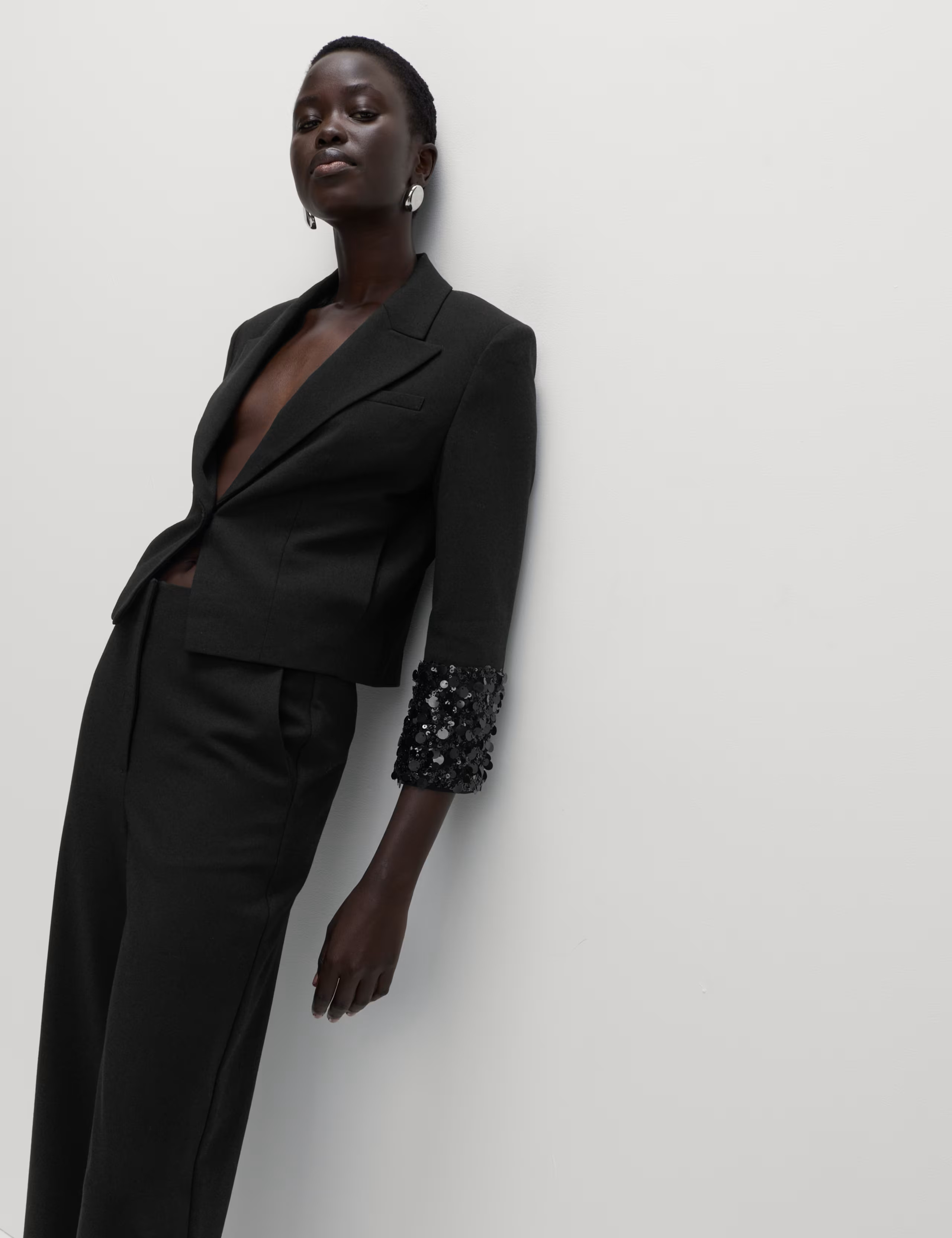 Sequin Cropped Blazer | Marks & Spencer (UK)