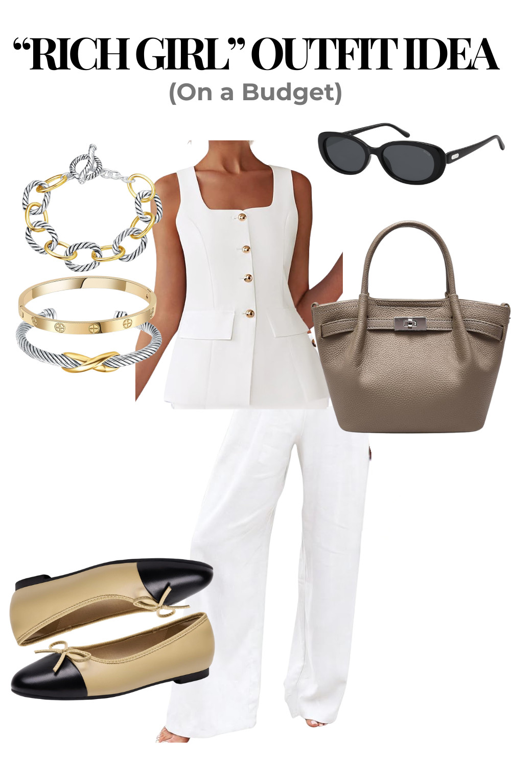Rich Girl Aesthetic Outfit on a Budget | Old Money Style Look for Less 

Perfect for a chic spring look!

rich girl aesthetic, old money style, quiet luxury outfit, white tailored set, minimalist fashion, neutral outfit, elegant style, amazon finds, amazon fashion 

 #LTKootd #LTKSeasonal #LTKSaleAlert