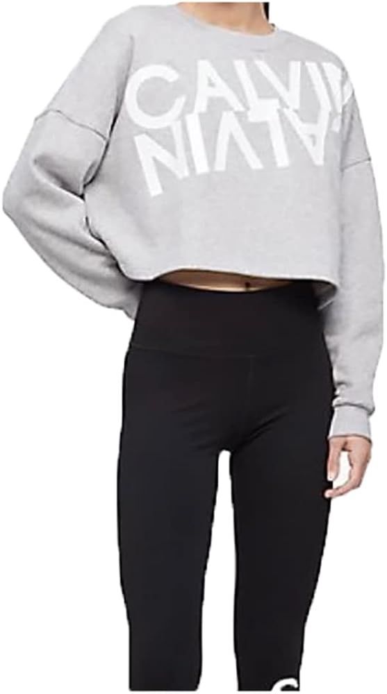 Calvin Klein Womens Long Sleeve Cropped Sweater | Amazon (US)