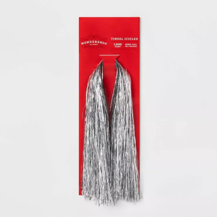 1000ct Tinsel Icicle Christmas Tree Ornament - Wondershop™ | Target