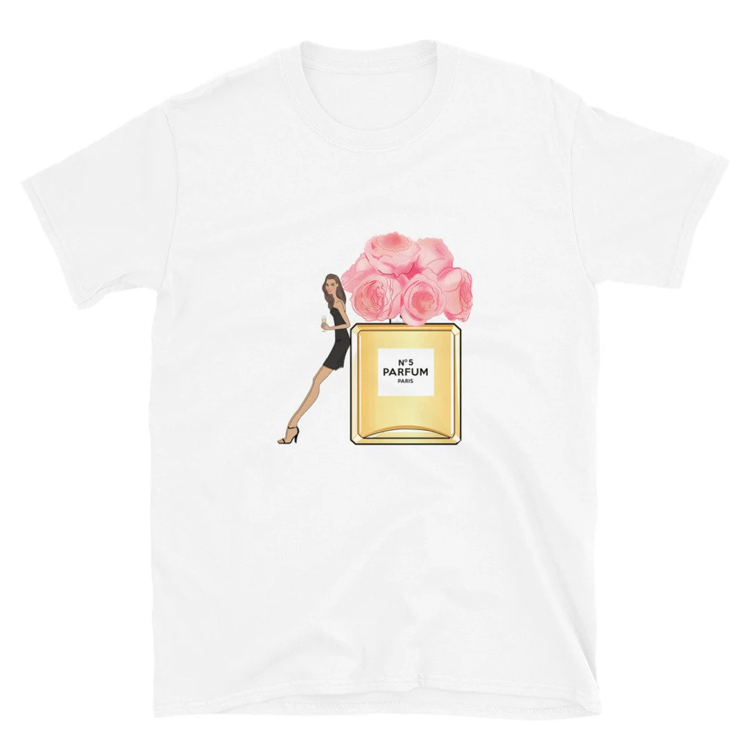 Glam Fashion Tee,designer Perfume Bottle, - Etsy | Etsy (US)