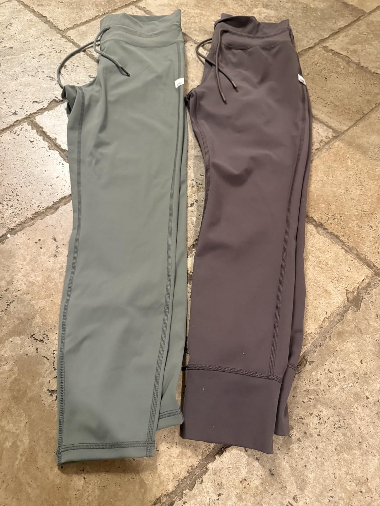 ODODOS Women's Drawstring Tie Daily Leggings 25" / 28" High Waist Workout Yoga Pants | Amazon (US)