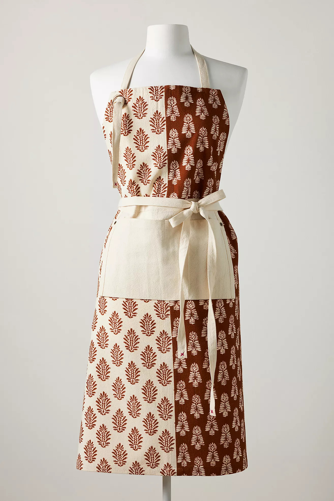 Trudy Block Print Apron | Anthropologie (US)