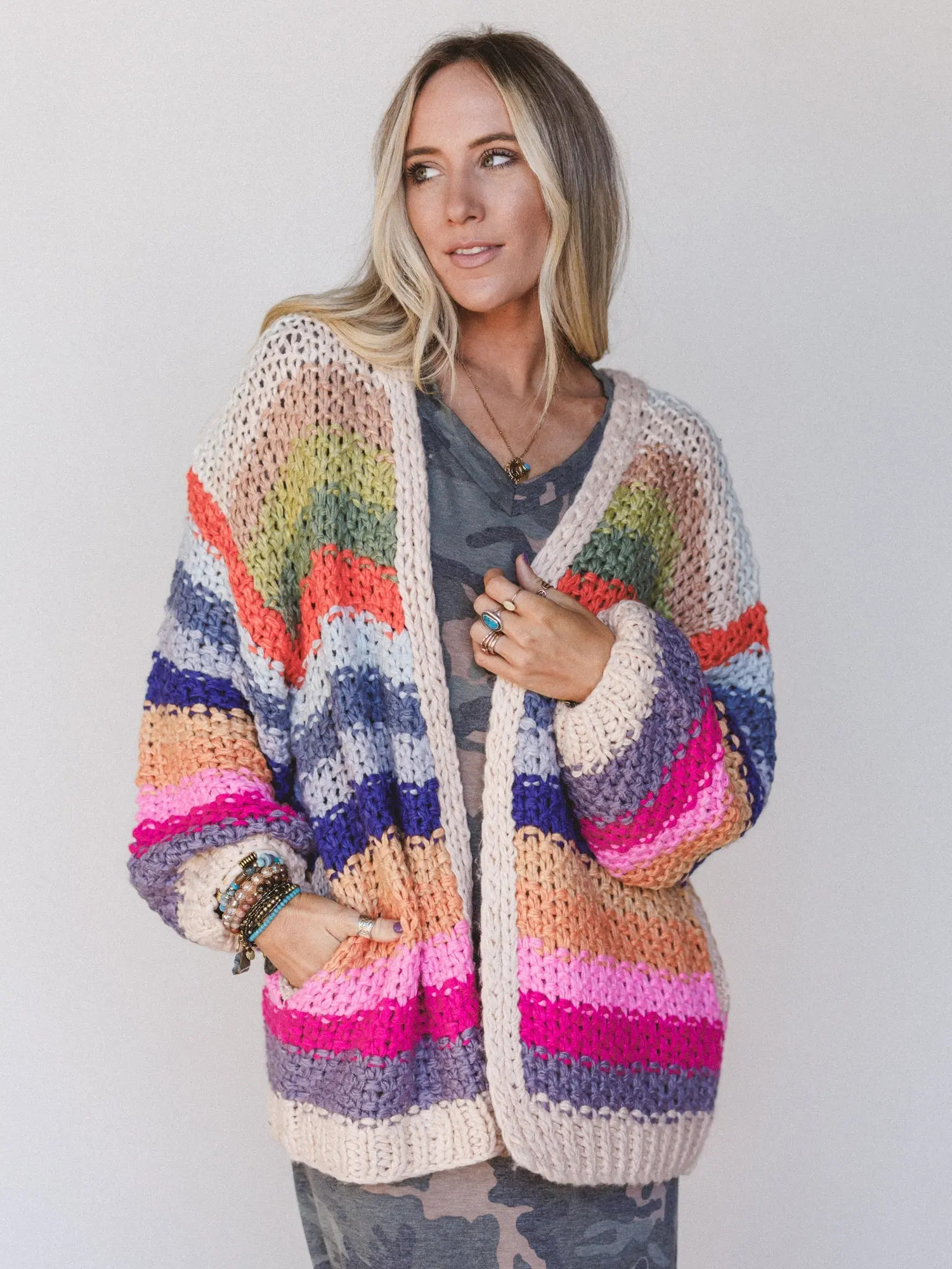 Wrapped up in Color Knit Cardigan — Three Bird Nest | Three Bird Nest