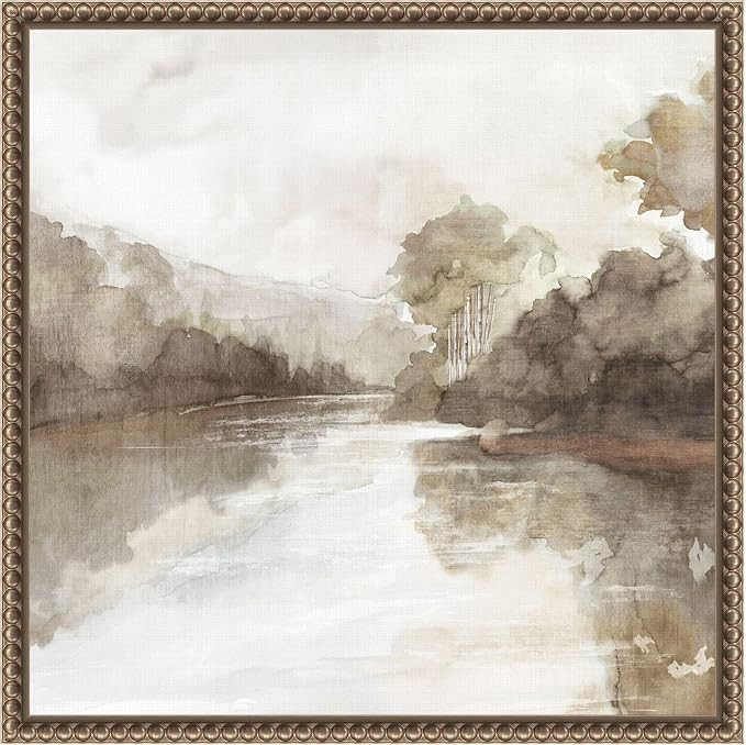 Amanti Art Framed Canvas Wall Art 16x16 Fall Nature by Eva Watts, Framed Wall Art Canvas, Landsca... | Amazon (US)