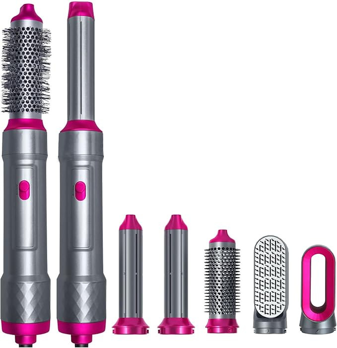 TAHSHINE Blow Dryer Brush, 5 in 1 Hair Styler, Negative Ionic Electric,Detachable Brush Heads Com... | Amazon (US)