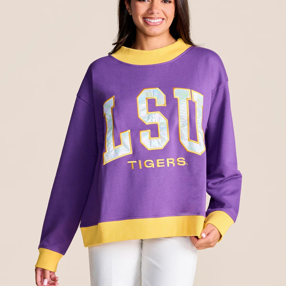 The Captain Mockneck Pullover | LSU | Stewart Simmons