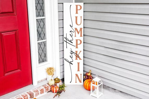 Reversible Fall Christmas Porch Sign * Merry Christmas Porch Sign * Hey There Pumpkin Porch Decor... | Etsy (US)