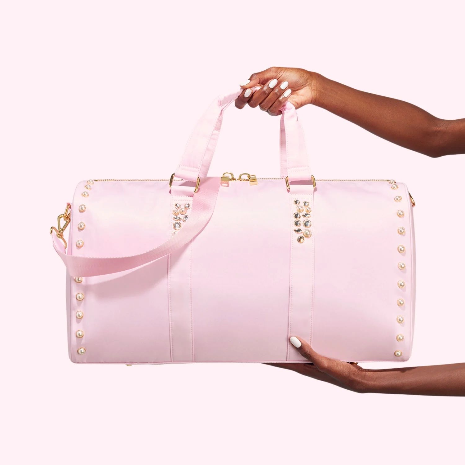 Embellished Ballerina Nylon Classic Duffle Bag | Customizable Bag - SCL | Stoney Clover Lane