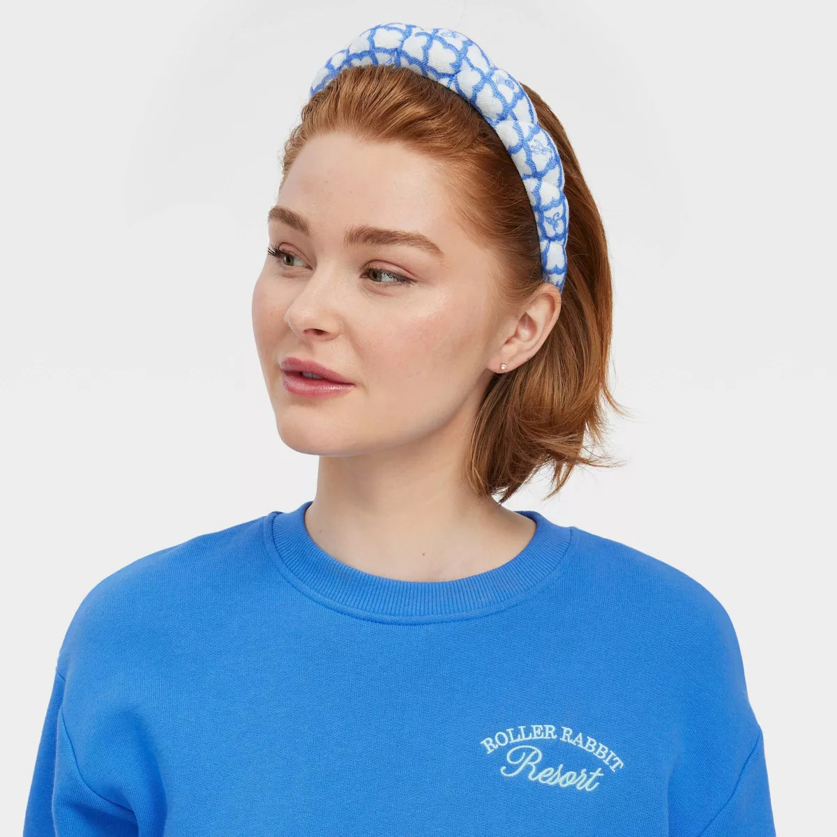 Adult Geo Trellis Headband/Wristbands/Clips Set Blue - Roller Rabbit x Target | Target