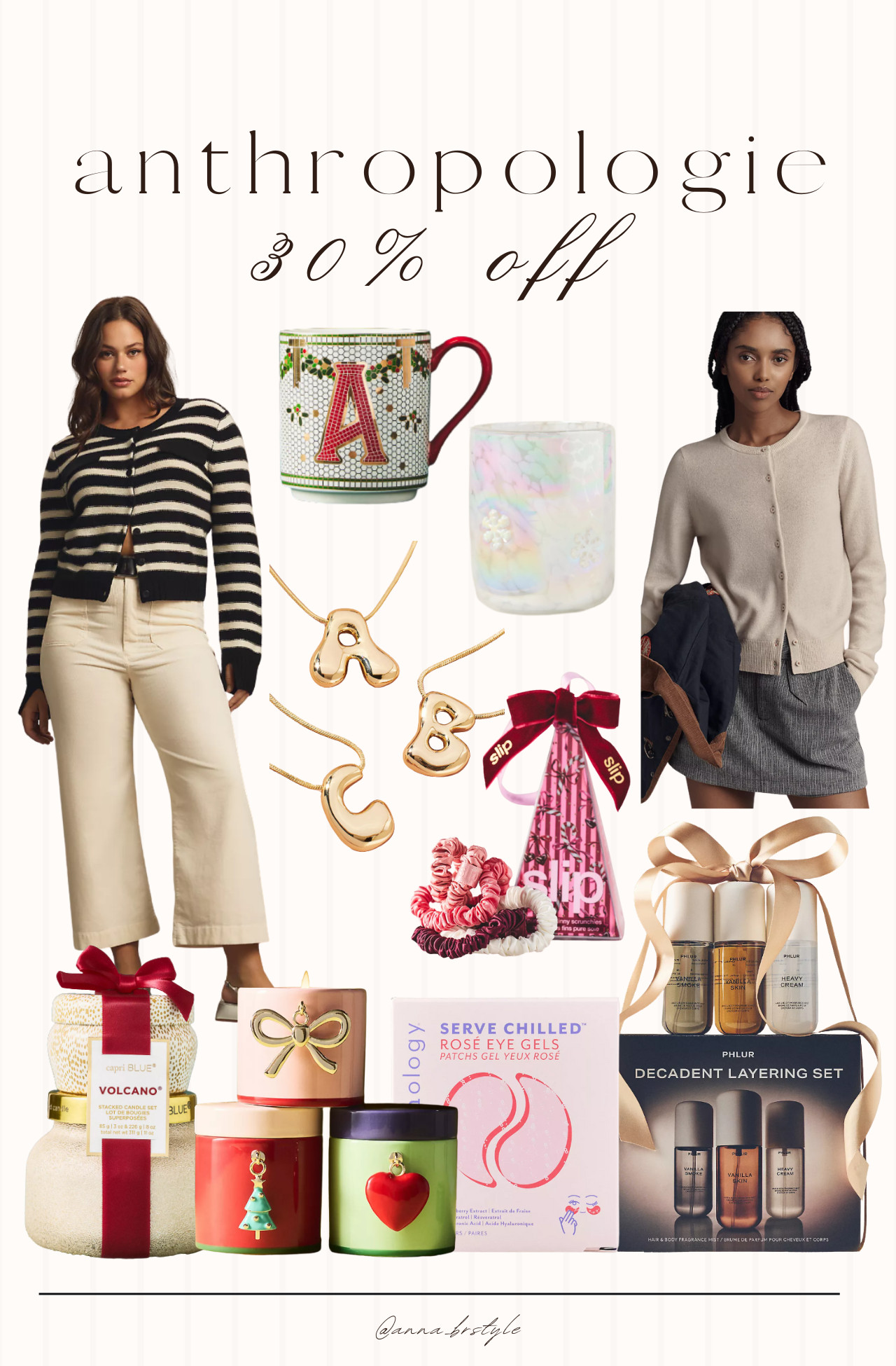 Anthropologie 30% off when you spend $200 code ANNAM30, you’ll also get $50 back on 12/11, to use for holiday gifting through 12/25.

Holiday gift ideas, Holiday beauty sets, Holiday home gifts, Holiday beauty gifts. 

 #LTKGiftGuide #LTKHome #LTKSaleAlert