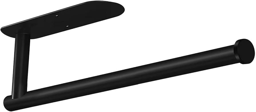 Paper Towel Holders-Blcak,Paper Towels Rolls - for Kitchen,Paper Bulk- Self-Adhesive Under Cabine... | Amazon (US)